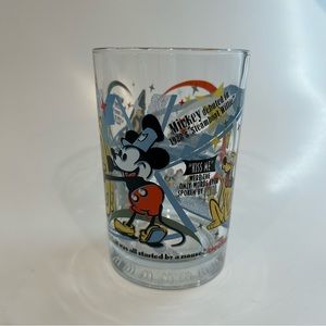 Walt Disney x McDonald 100th year anniversary glass cup